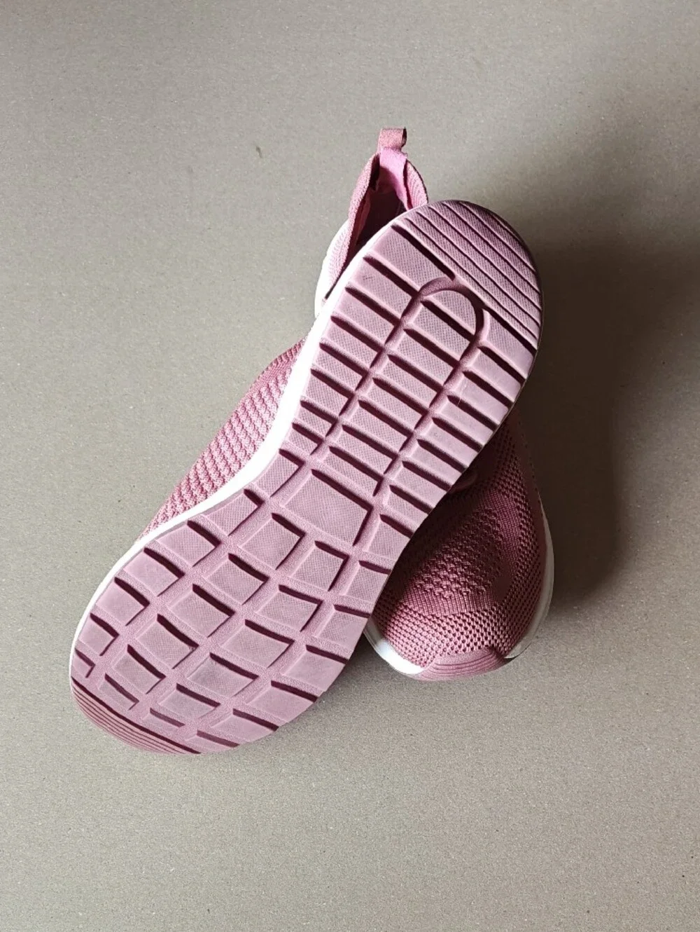 Skechers Women’s Pink Knit Slip-On Athletic Sneakers